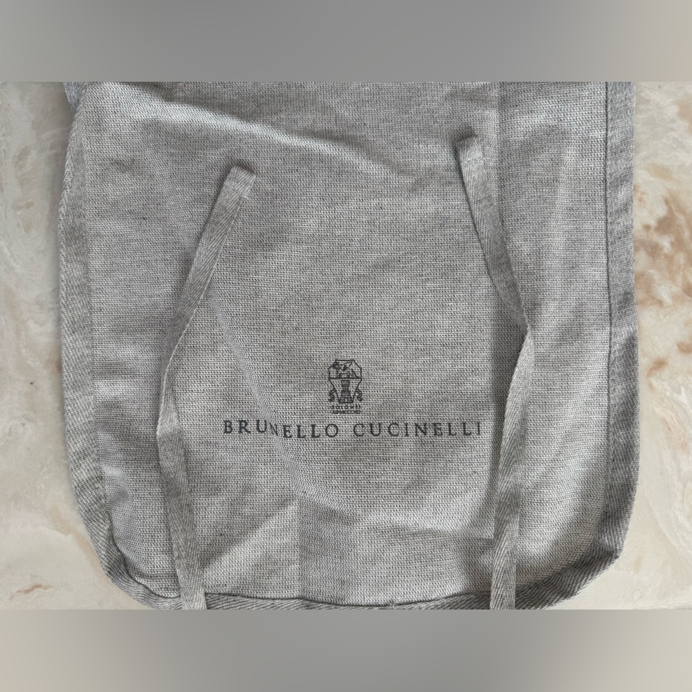 Brunello Cucinelli Gray Drawstring Dustbag